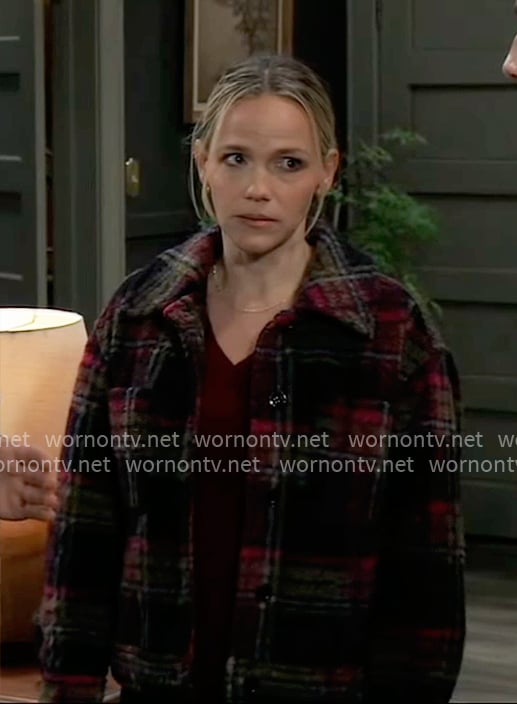 Lulu’s plaid jacket on General Hospital