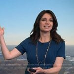 Maria’s blue cable knit dress on Today