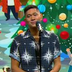 Mark Hoying’s black printed shirt on Tamron Hall Show