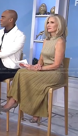 Misty Belles’s metallic ribbed knit dress on Today