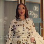 Molly’s eye print shirt and skirt set on Loot