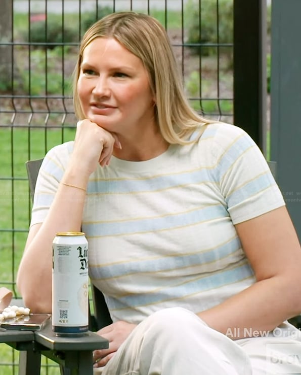 Molly’s striped ribbed top on Southern Charm