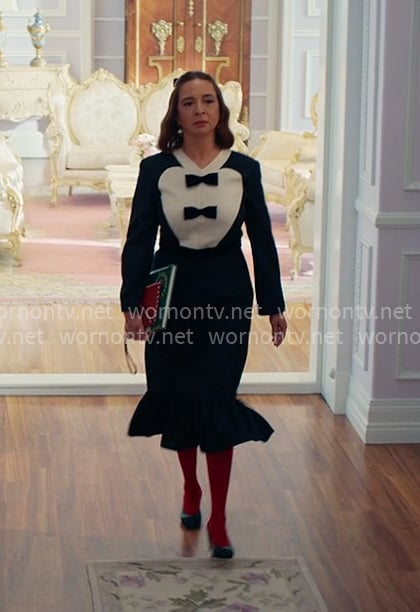 Molly’s tuxedo dress on Loot
