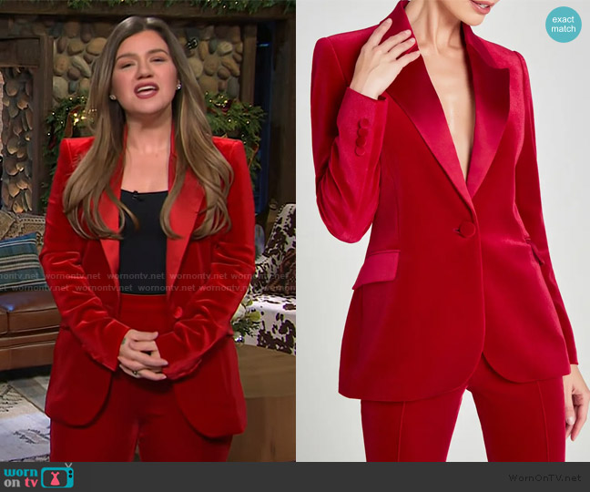 Nadine Merabi Beatrice Blazer worn by Kelly Clarkson on The Kelly Clarkson Show