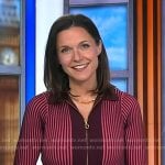 Maggie Rulli’s pink striped dress on Good Morning America
