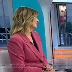 Christine’s pink blazer and pants on Today