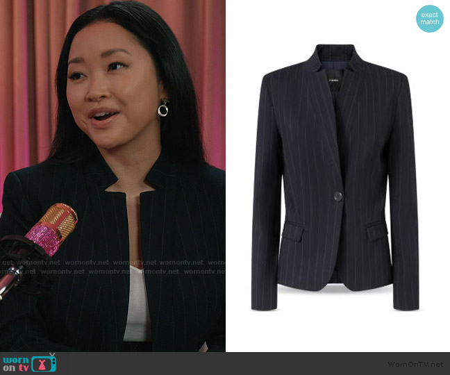 Pinko Kebab Jacket worn by Peyton Ramsey (Lana Condor) on Elsbeth