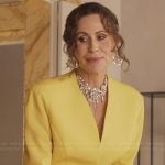 Princess Jane’s yellow blazer on Emily in Paris