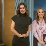 Rebecca’s green turtleneck sweater dress on Good Morning America