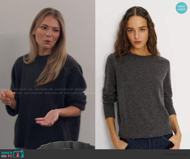 Reformation Nikki Cashmere Crew worn by Charley Manley on Southern Charm
