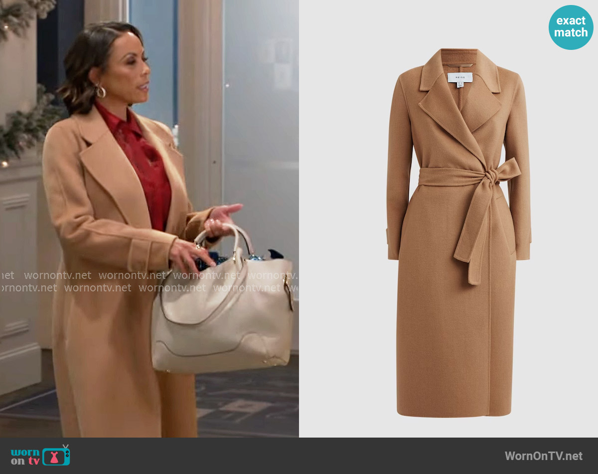 Reiss Emile Coat worn by Nicole Dupree Richardson (Daphnee Duplaix) on Beyond the Gates