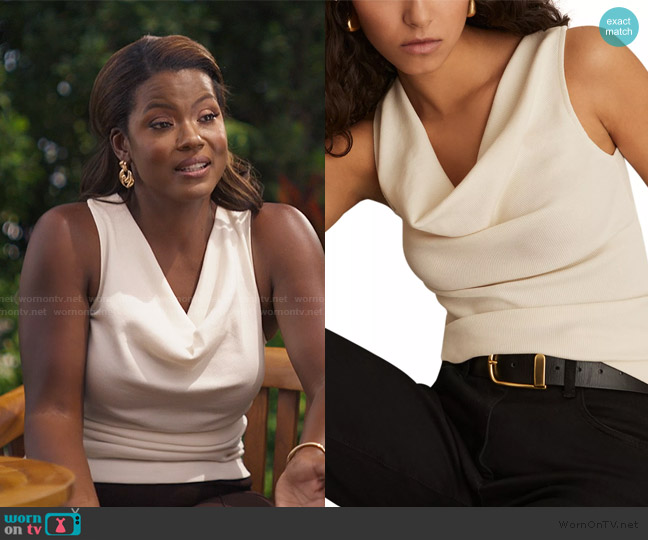 Reiss Lyra Top worn by Vivian Banks (Cassandra Freeman) on Bel-Air
