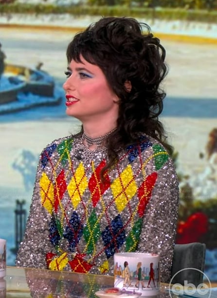 Sara Sherman’s sequin sweater on The View