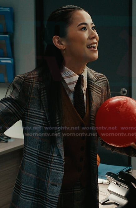 Sarah’s plaid blazer on Matlock