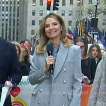 Savannah’s grey double breasted coat on Today