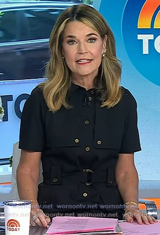 Savannah’s black utility dress on Today