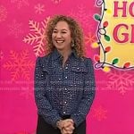 Laurie Schacht’s blue sequin jacket on Today