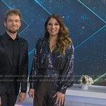 Amélie van Tass’s metallic jumpsuit on Today
