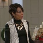 Sharon’s gold necklace on Beyond the Gates