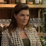 Sheila’s eyelet jacket on The Bold and the Beautiful