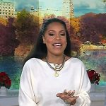 Sheinelle’s white sweater and green cargo pants on Today