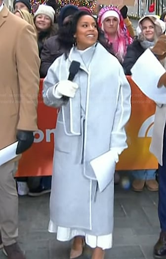 Sheinelle’s contrast trim coat on Today