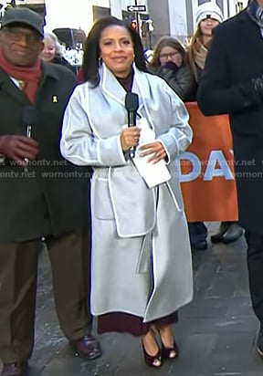Sheinelle’s contrast trim coat on Today