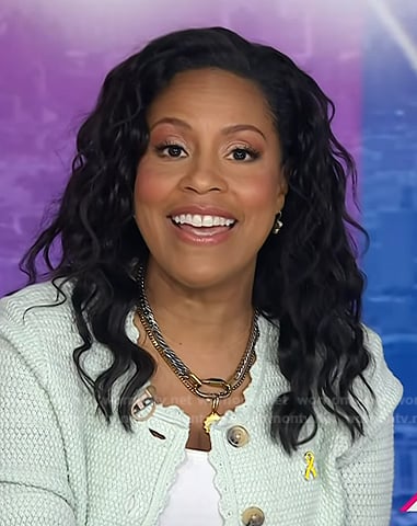 Sheinelle’s layered chain necklace on Today