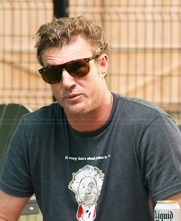 Shep’s graphic tee and sunglasses on Southern Charm