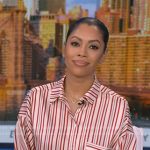Shirleen’s red stripe oversized shirt on Good Morning America
