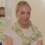 Simone’s green striped polo on The Kardashians