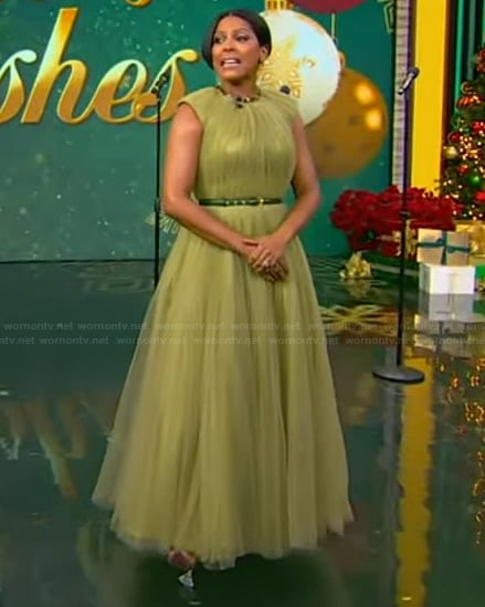 Tamron’s tulle dress on Tamron Hall Show
