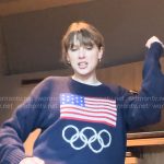 Taylor Swift’s USA flag sweater on The End of an Era