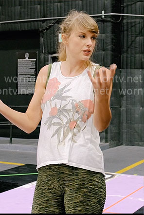Taylor Swift’s rose graphic tank top on The End of an Era