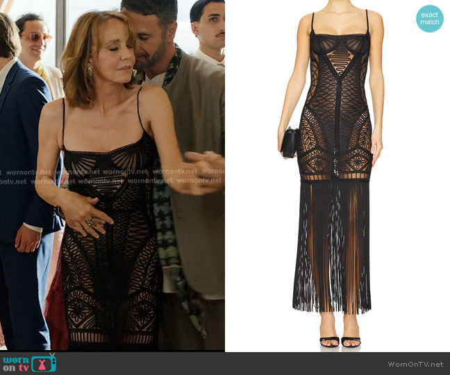 The Attico Sleeveless Midi Dress worn by Sylvie (Philippine Leroy-Beaulieu) on Emily in Paris