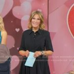 Tory’s black layered short sleeve dress on Good Morning America