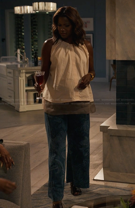 Viv’s paisley print jeans on Bel-Air
