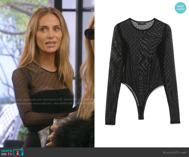 WARDROBE.NYC Polka-dot Bodysuit worn by Dorit Kemsley on The Real Housewives of Beverly Hills