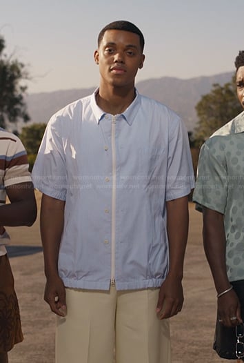 Will’s blue striped shirt on Bel-Air