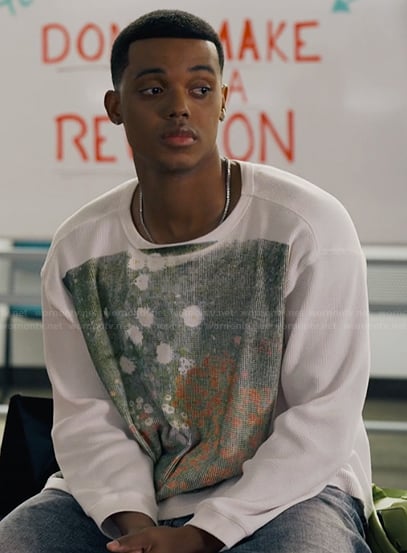 Will’s floral graphic sweatshirt on Bel-Air