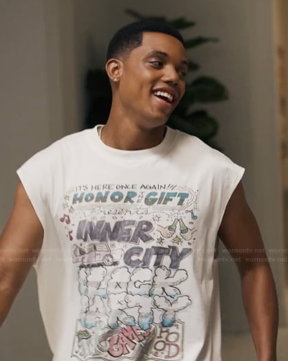 Will’s graphic print sweatshirt on Bel-Air