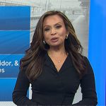 Adelle’s black asymmetric shirt on Today
