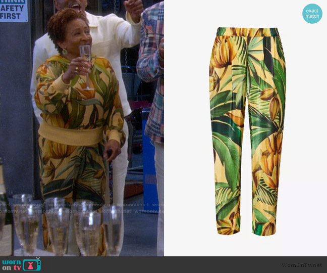 Adidas Straight-leg trousers worn by Lucretia Turner (Wanda Sykes) on The Upshaws