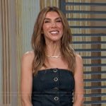Adrianna’s denim vest on Access Hollywood