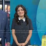 Adrianna’s grey collared mini dress on Today