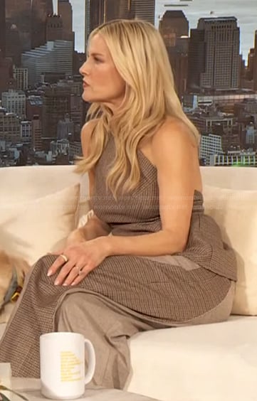 Ali Larter’s check halter top and pants on The Drew Barrymore Show