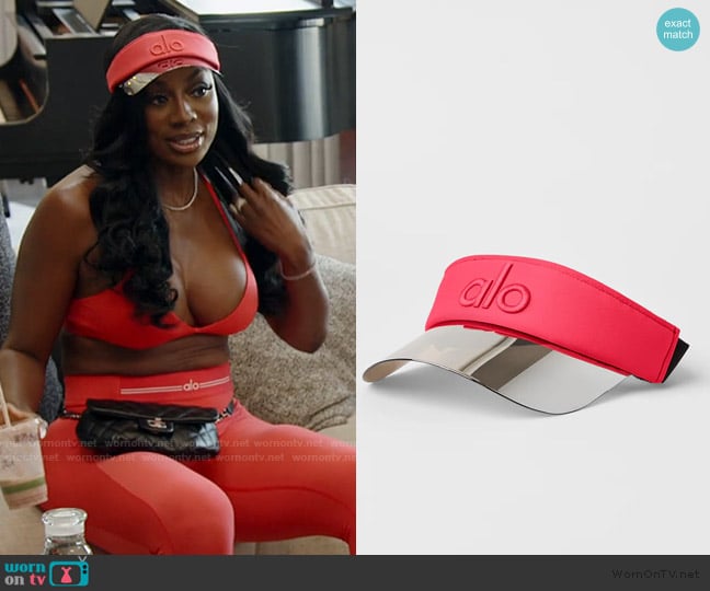 Alo Airlift Solar Visor worn by Wendy Osefo on The Real Housewives of Potomac