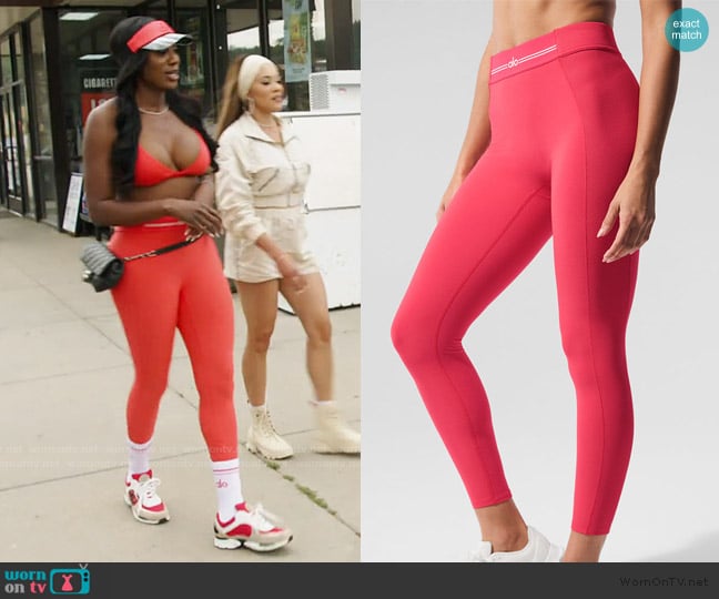 Alo High-Waist 7/8 Relay Legging worn by Wendy Osefo on The Real Housewives of Potomac