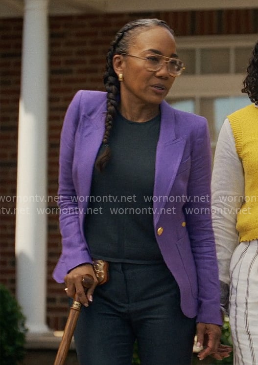 Amanda’s purple blazer on Will Trent