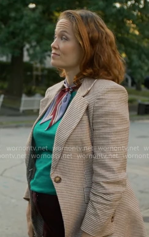 Angie’s houndstooth blazer on Will Trent